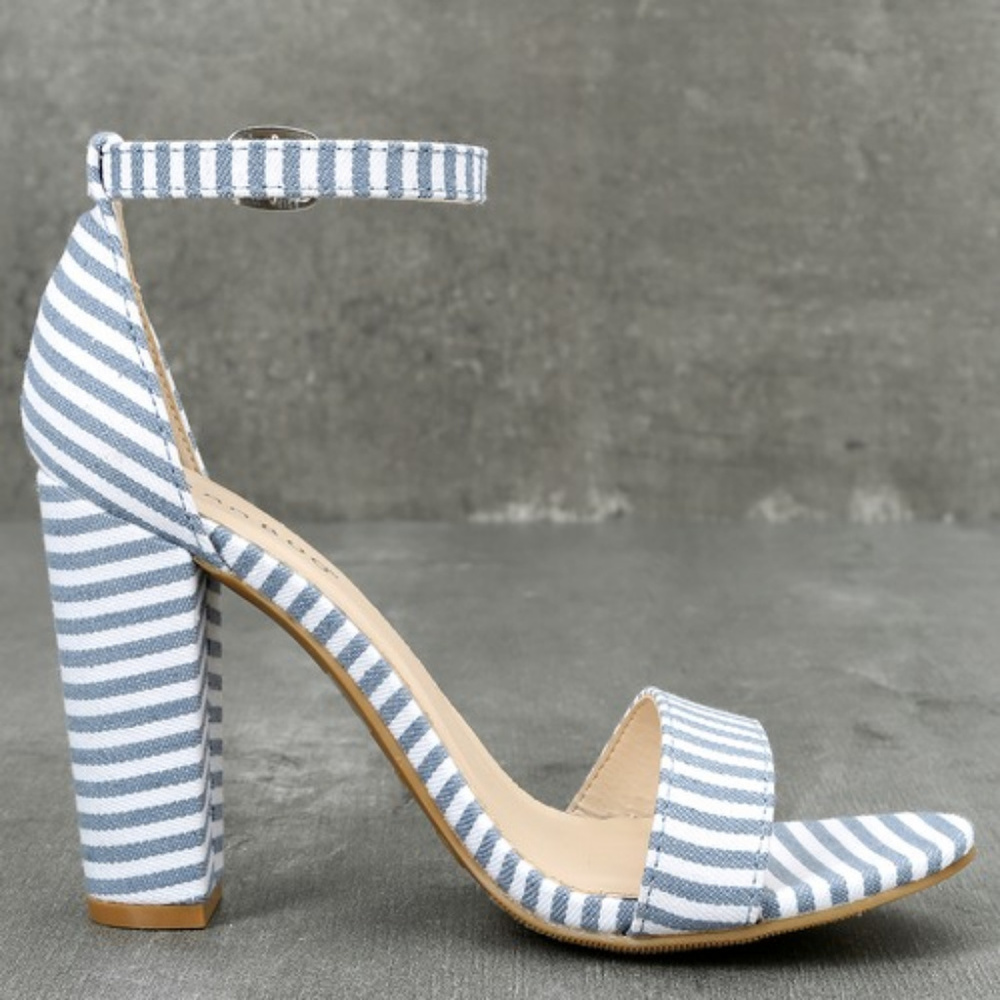 Block high heel sandal